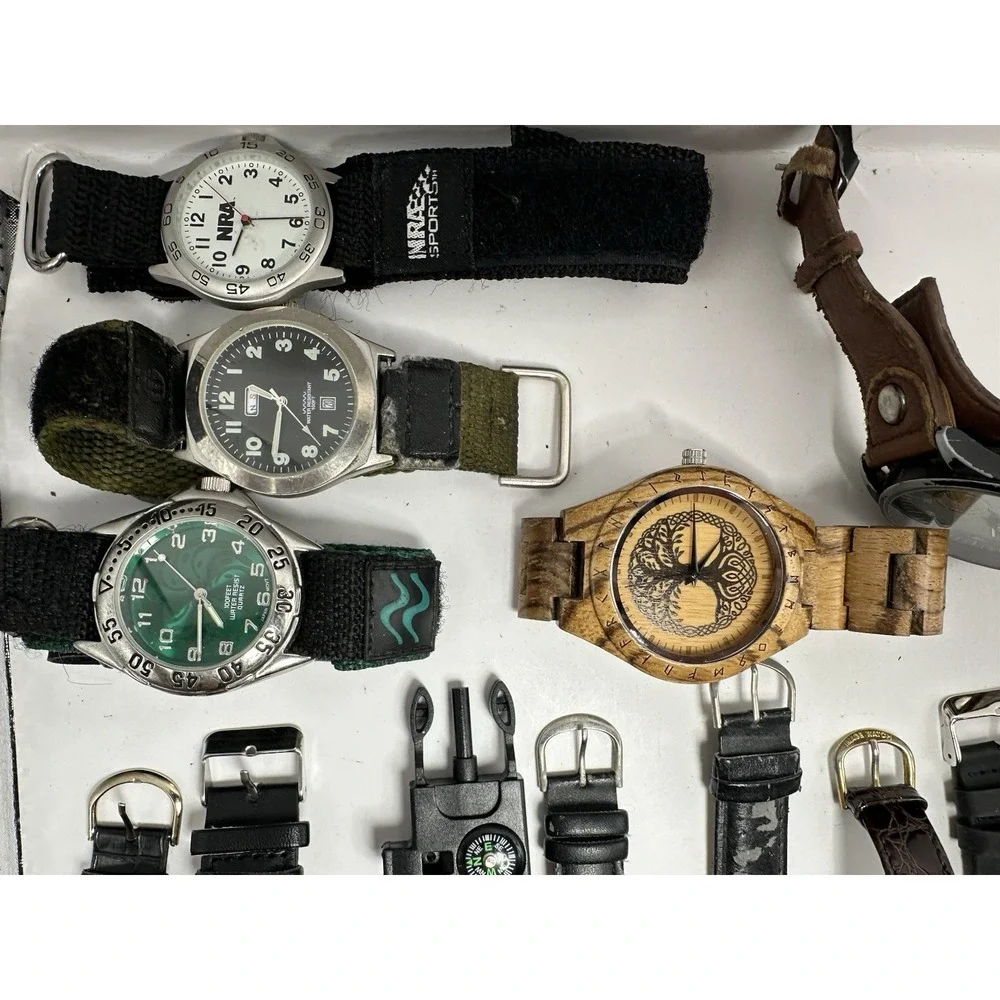 Unbranded Mens Watches Lot Of 17 For‎ Parts Or Repair M3
